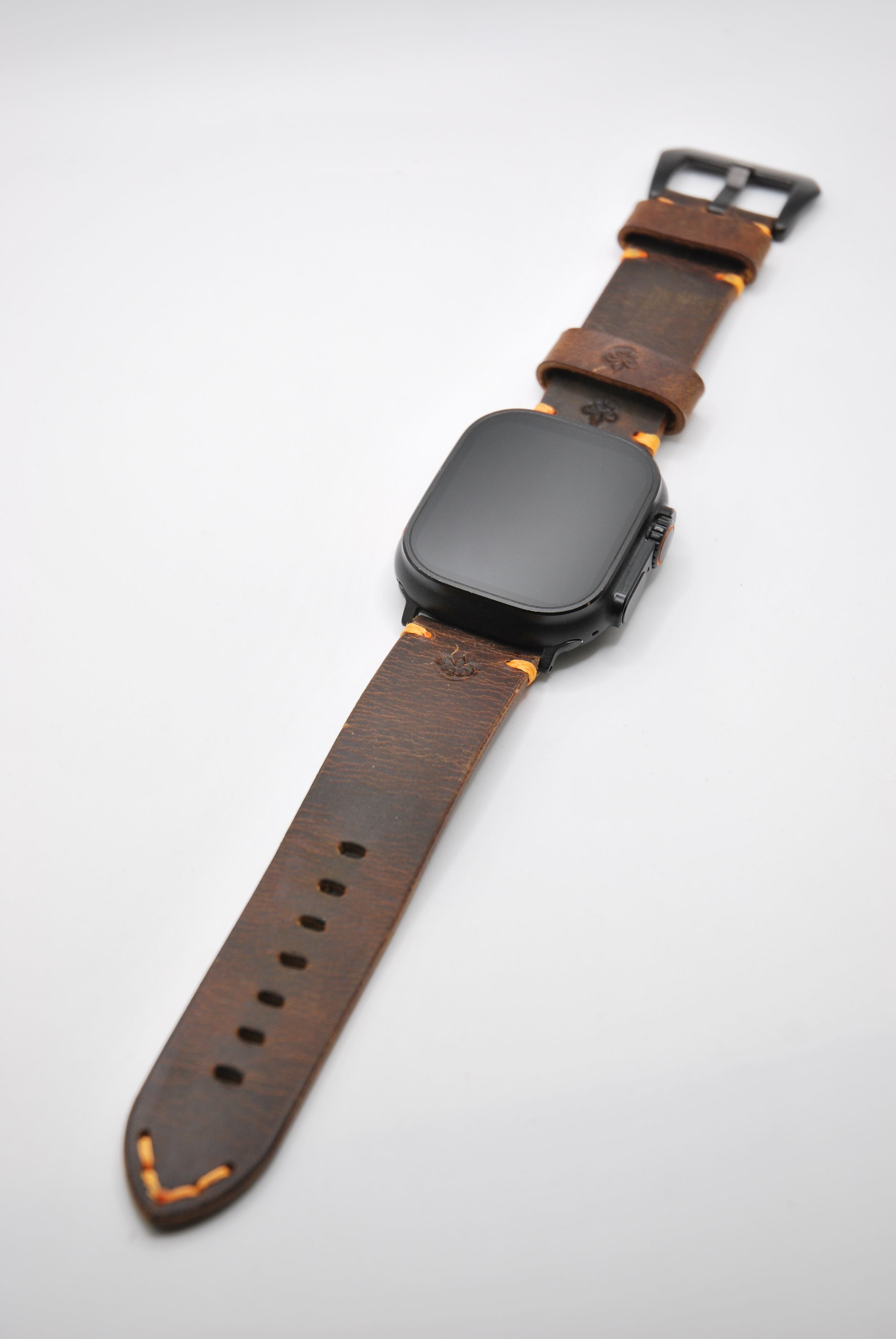 Apple Watch Band #1 — Vintage Chestnut Leather, Hand-stitched