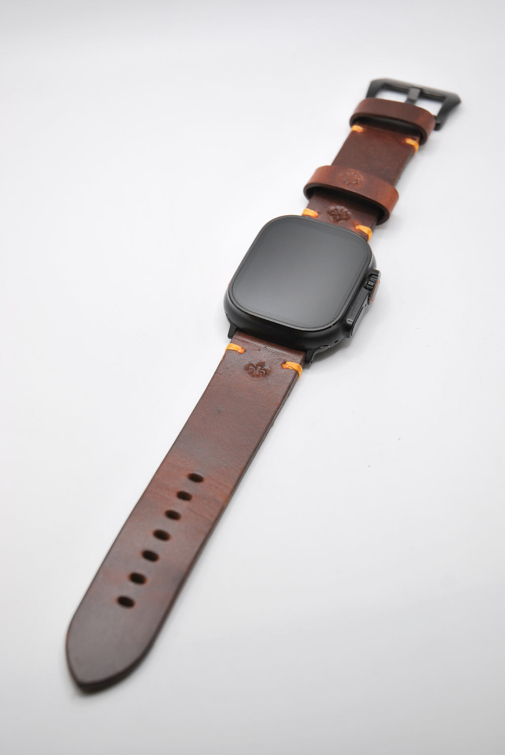 Apple Watch Band #1 — Vintage Chestnut Leather, Hand-stitched & Customizable