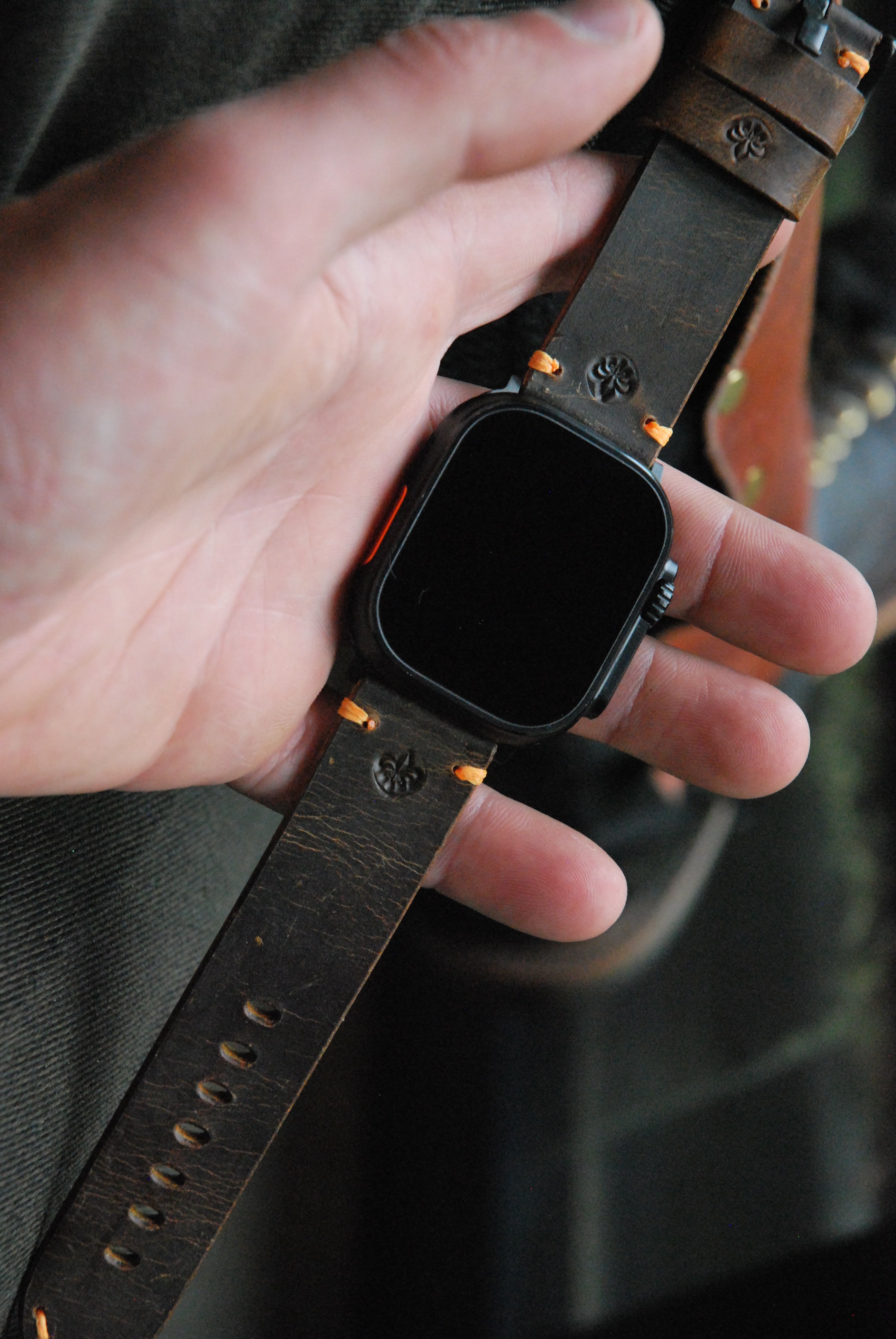 Apple watch band #3 Customizable thread colors & personalized initials