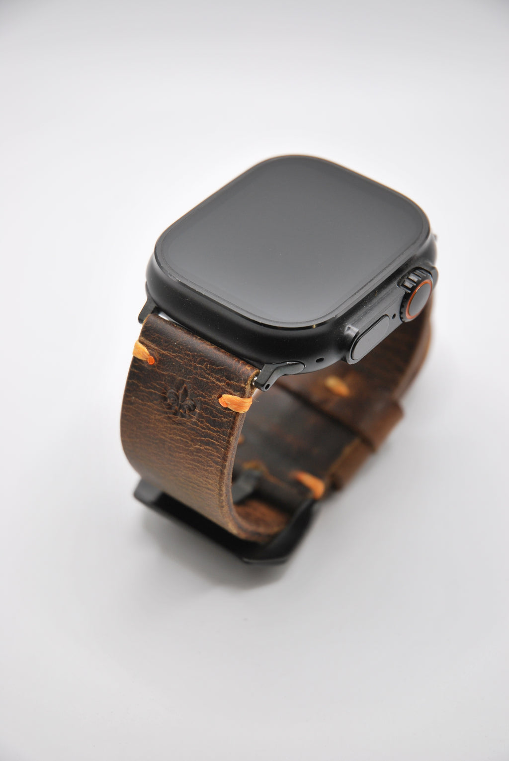 Apple Watch Band #3 — Deep Brown Leather, Handcrafted & Customizable