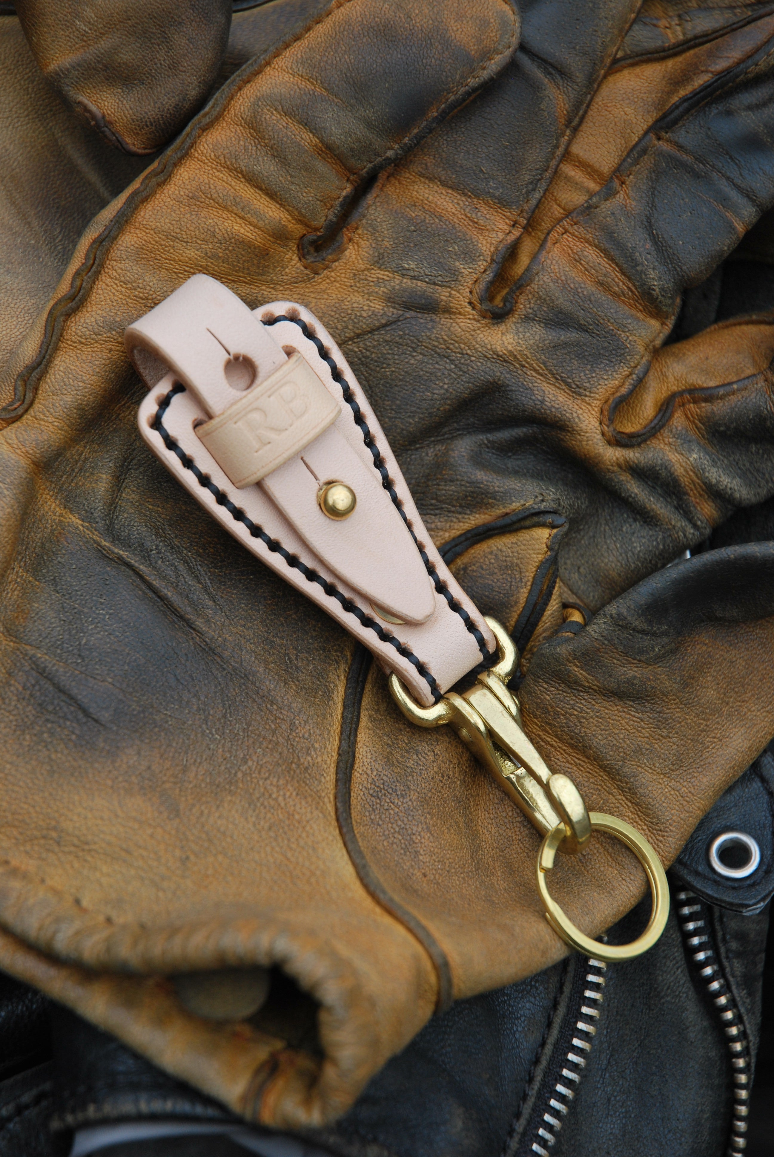 Leather Key Holder #1 (Natural)