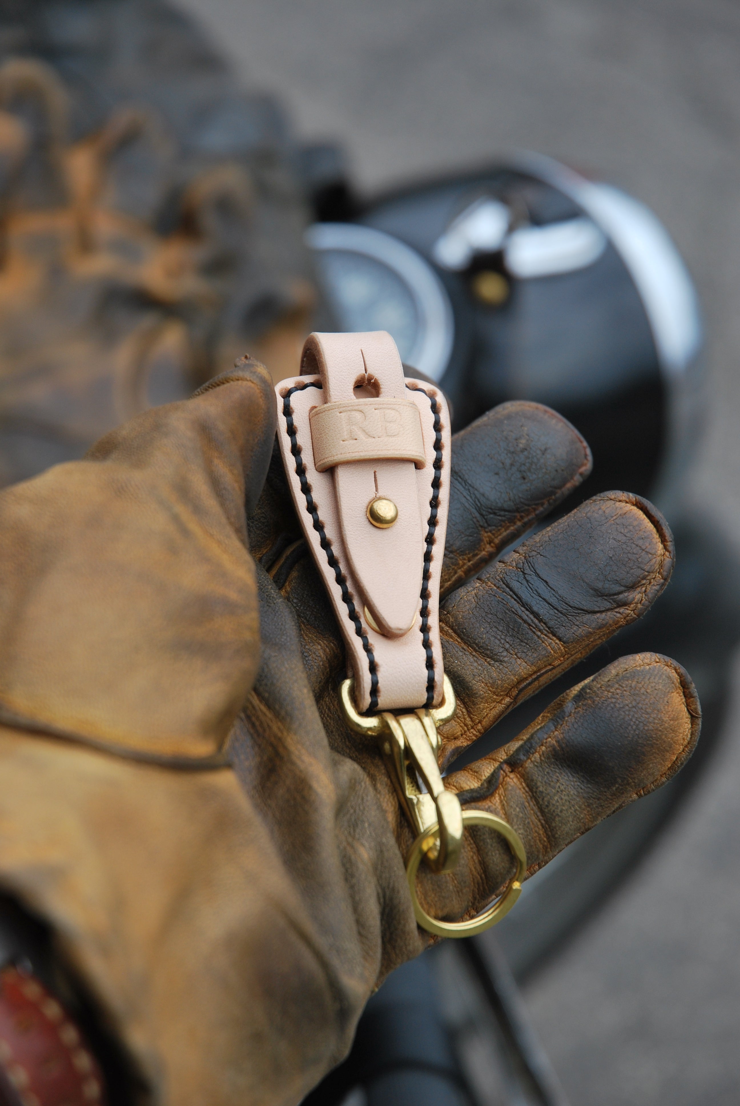 Leather Key Holder #1 (Natural)