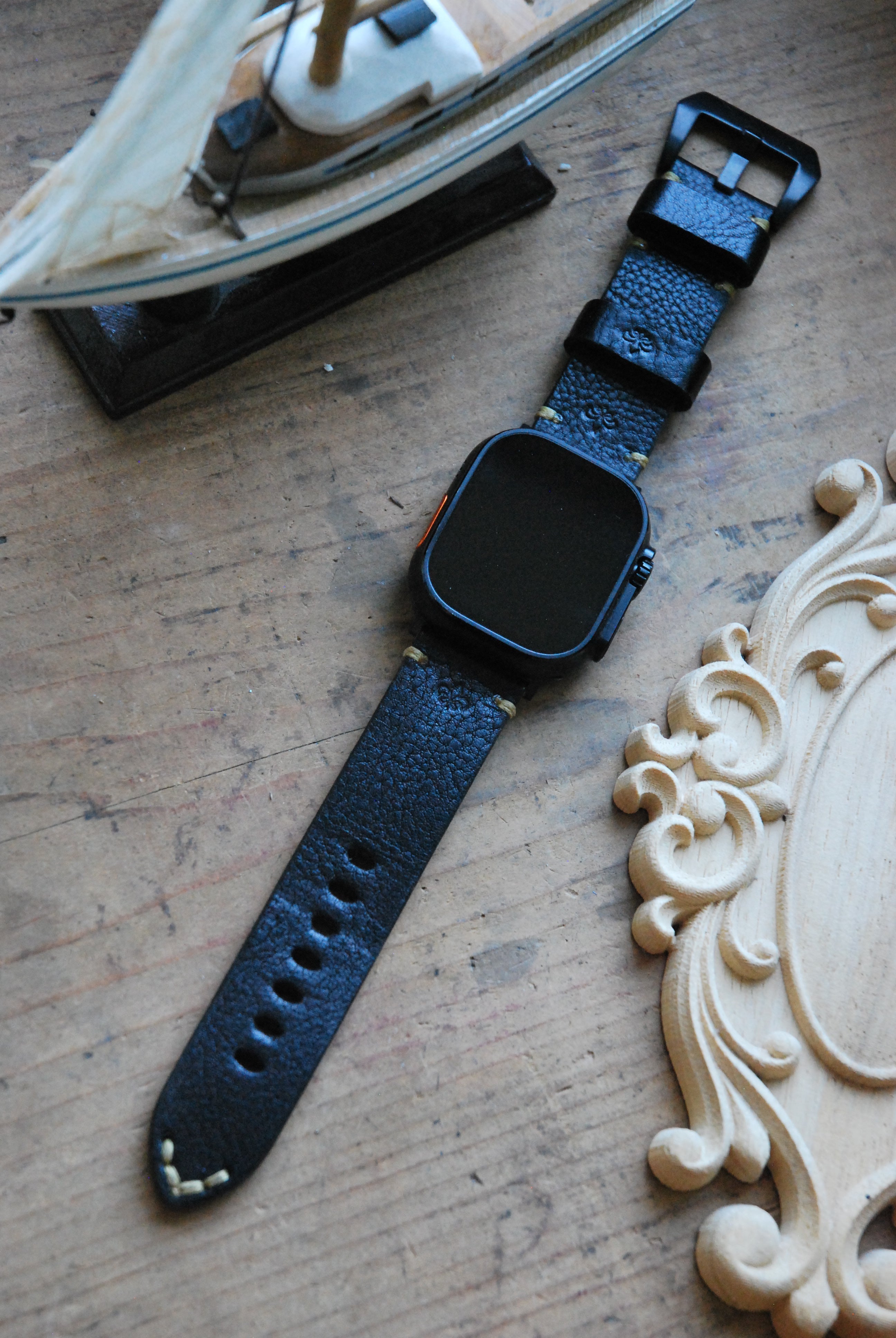 Apple watch band #4 Customizable thread colors & personalized initials