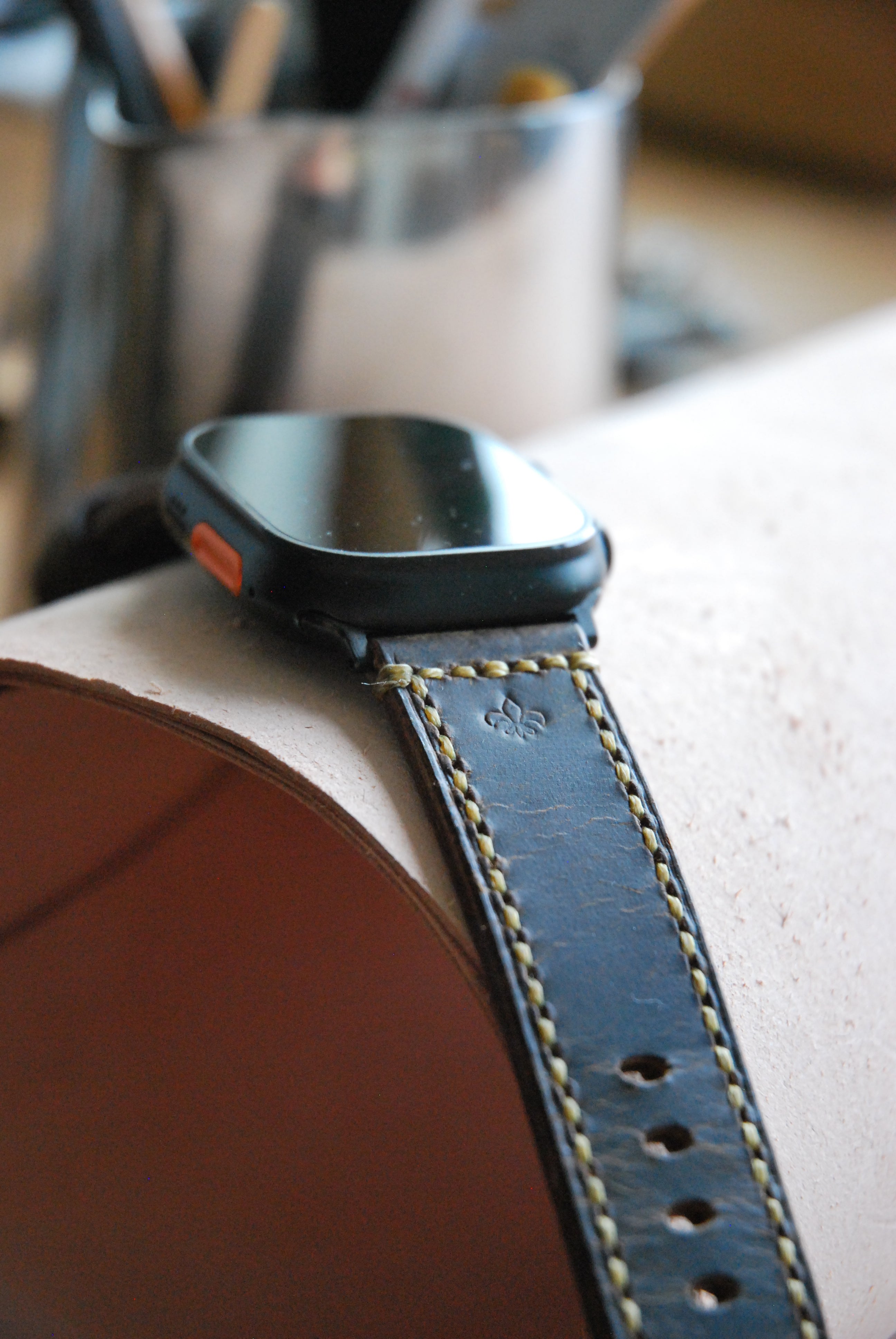 Apple watch band #6 Customizable thread colors & personalized initials