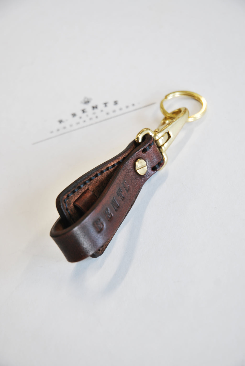Leather Key Holder #2 (Dark Brown)
