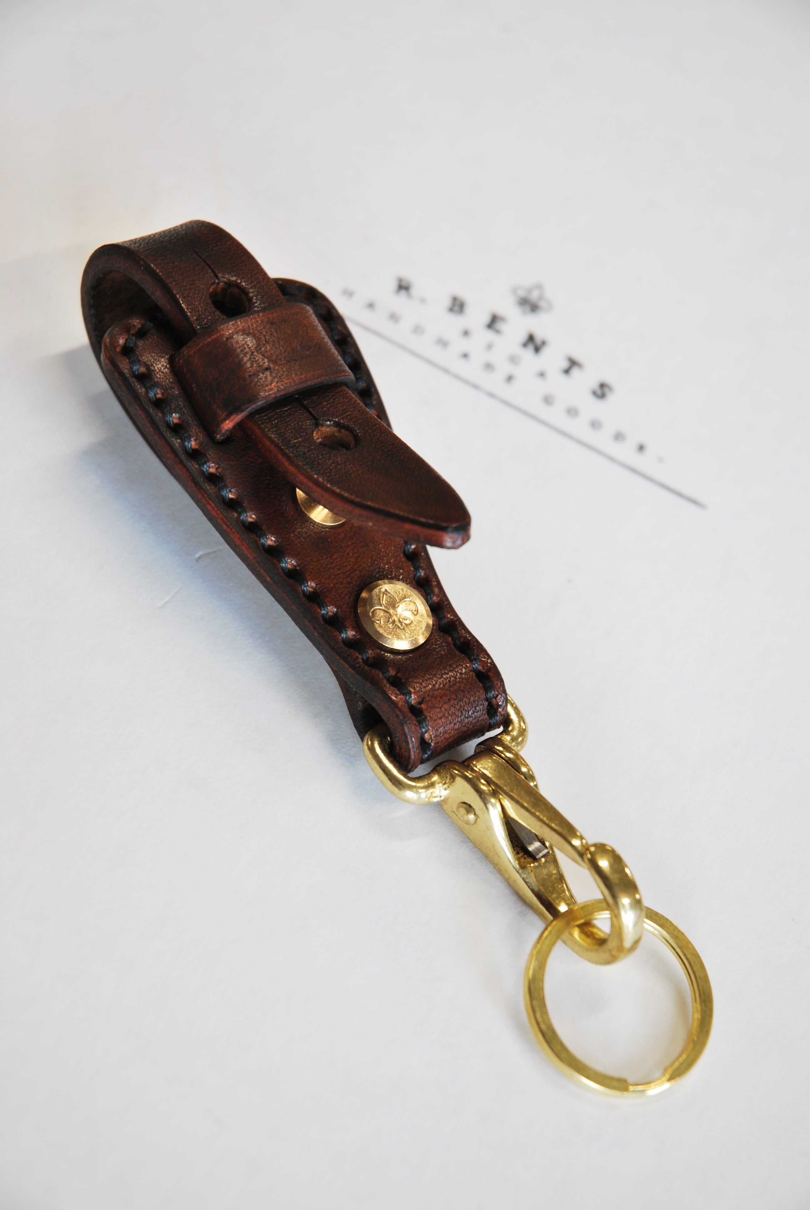 Leather Key Holder #2 (Dark Brown)