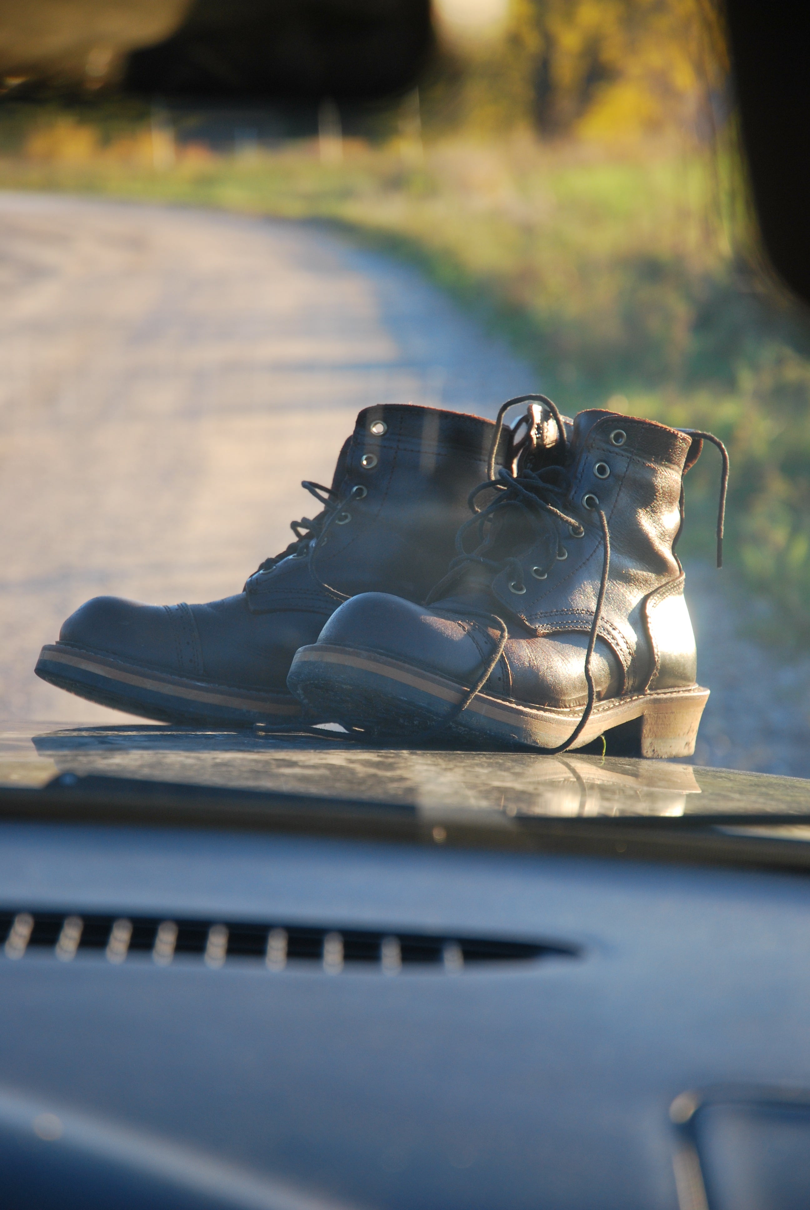 Leather Boots #3 (Dark Red)