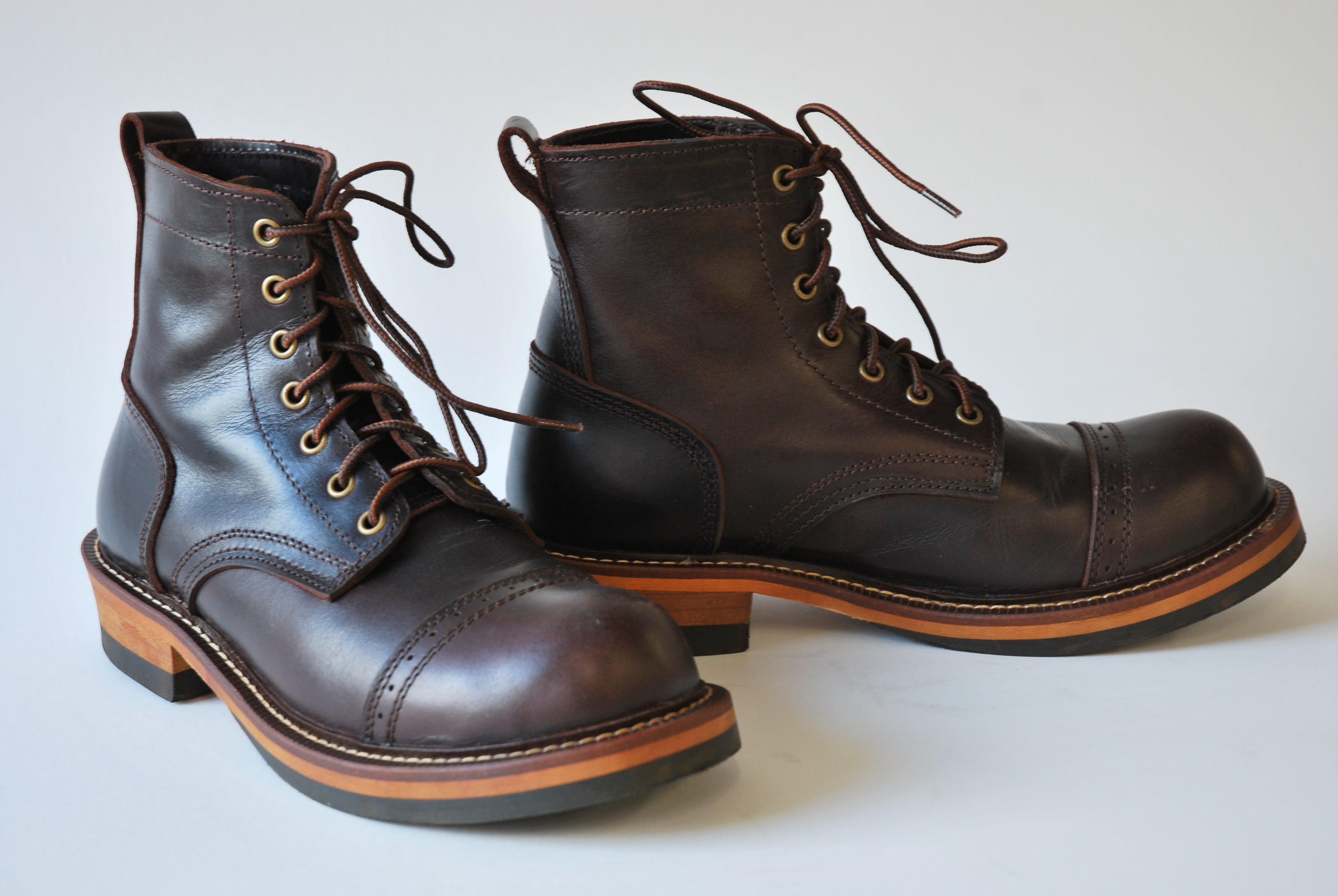 Leather Boots #3 (Dark Red)