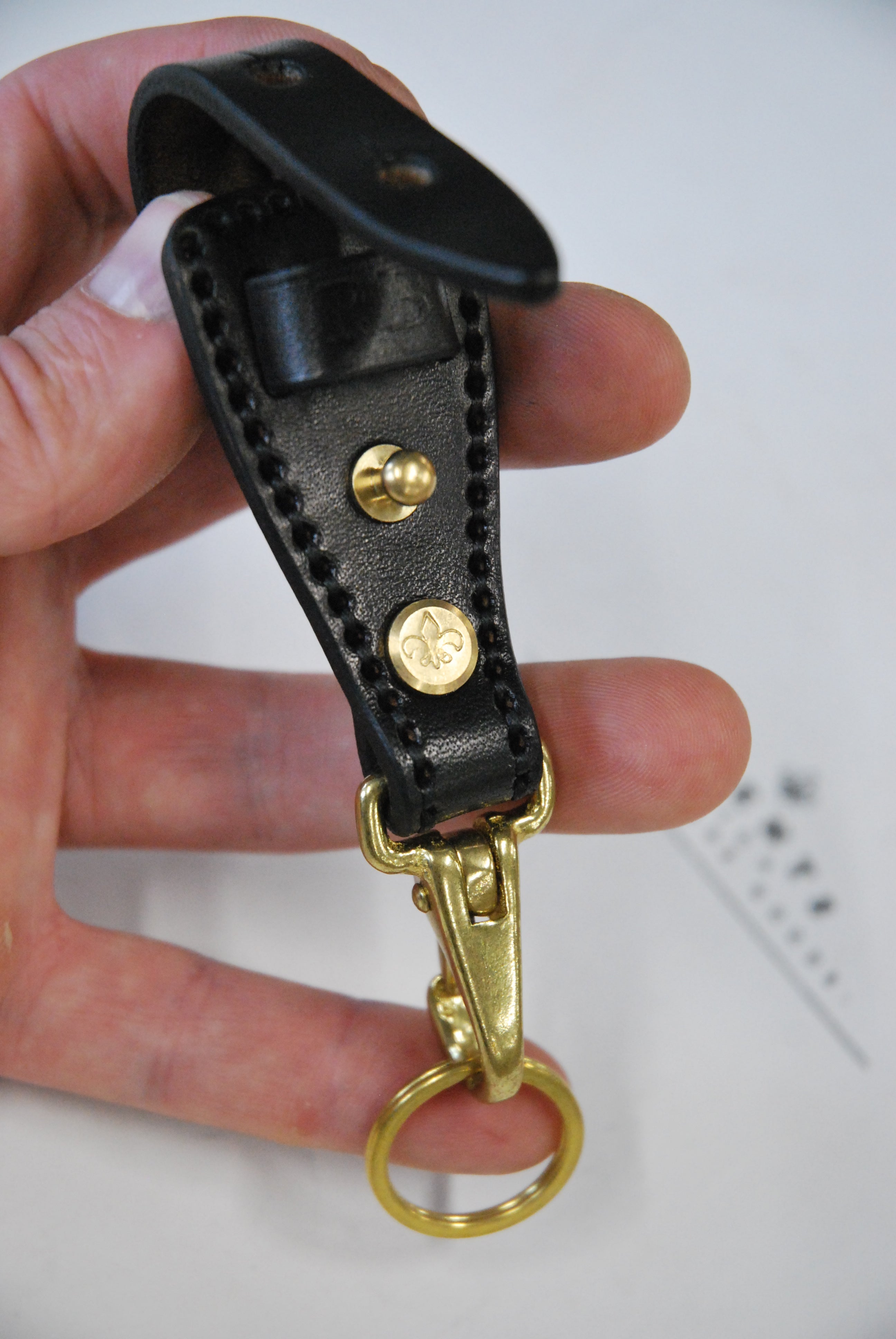 Leather Key Holder #3 (Black)