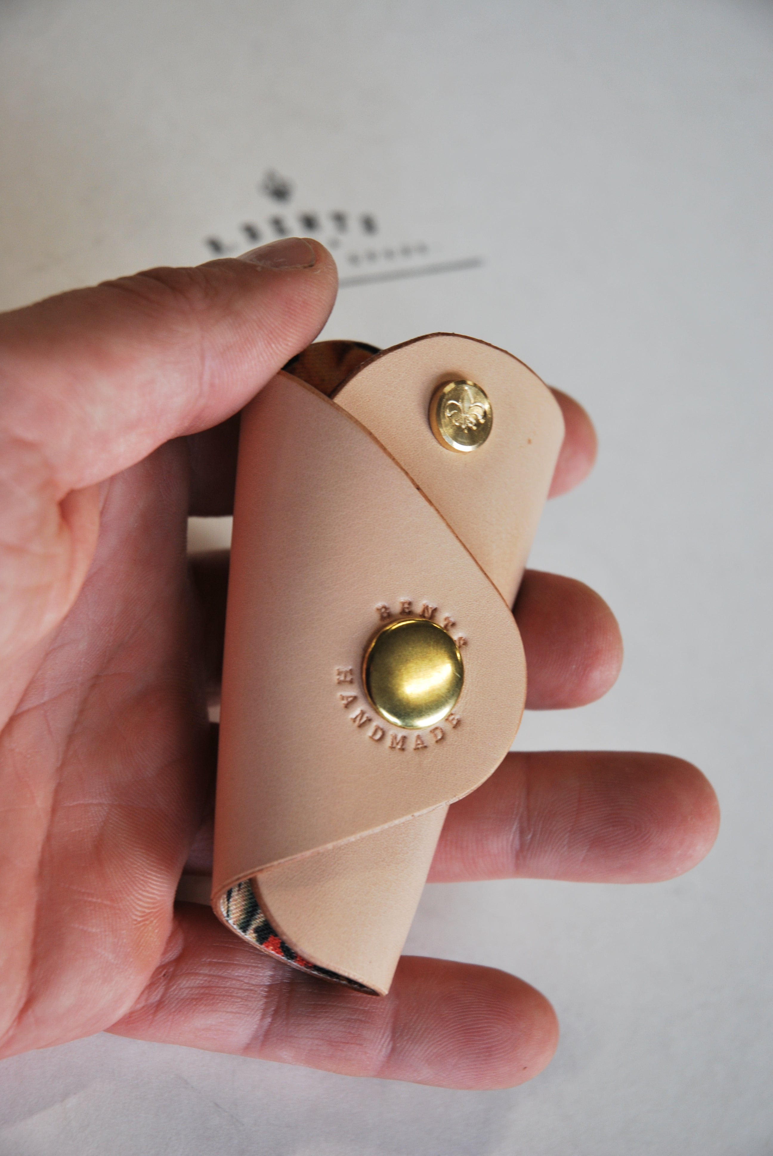 Leather Key Holder #4 (Natural)