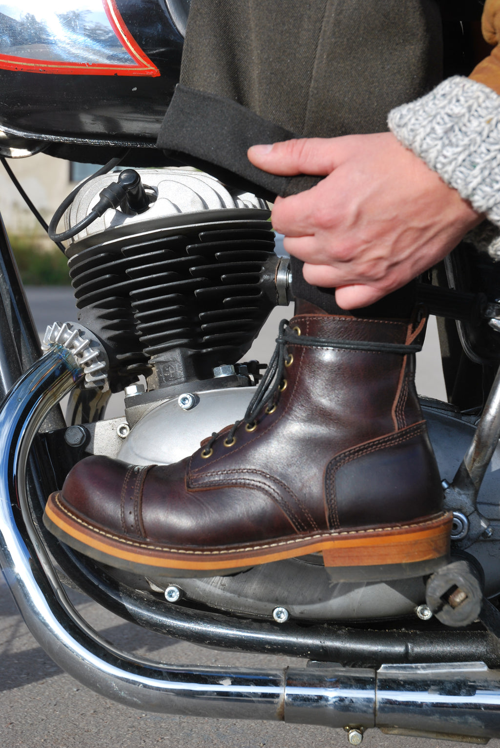 Leather Boots #3 (Dark Red)