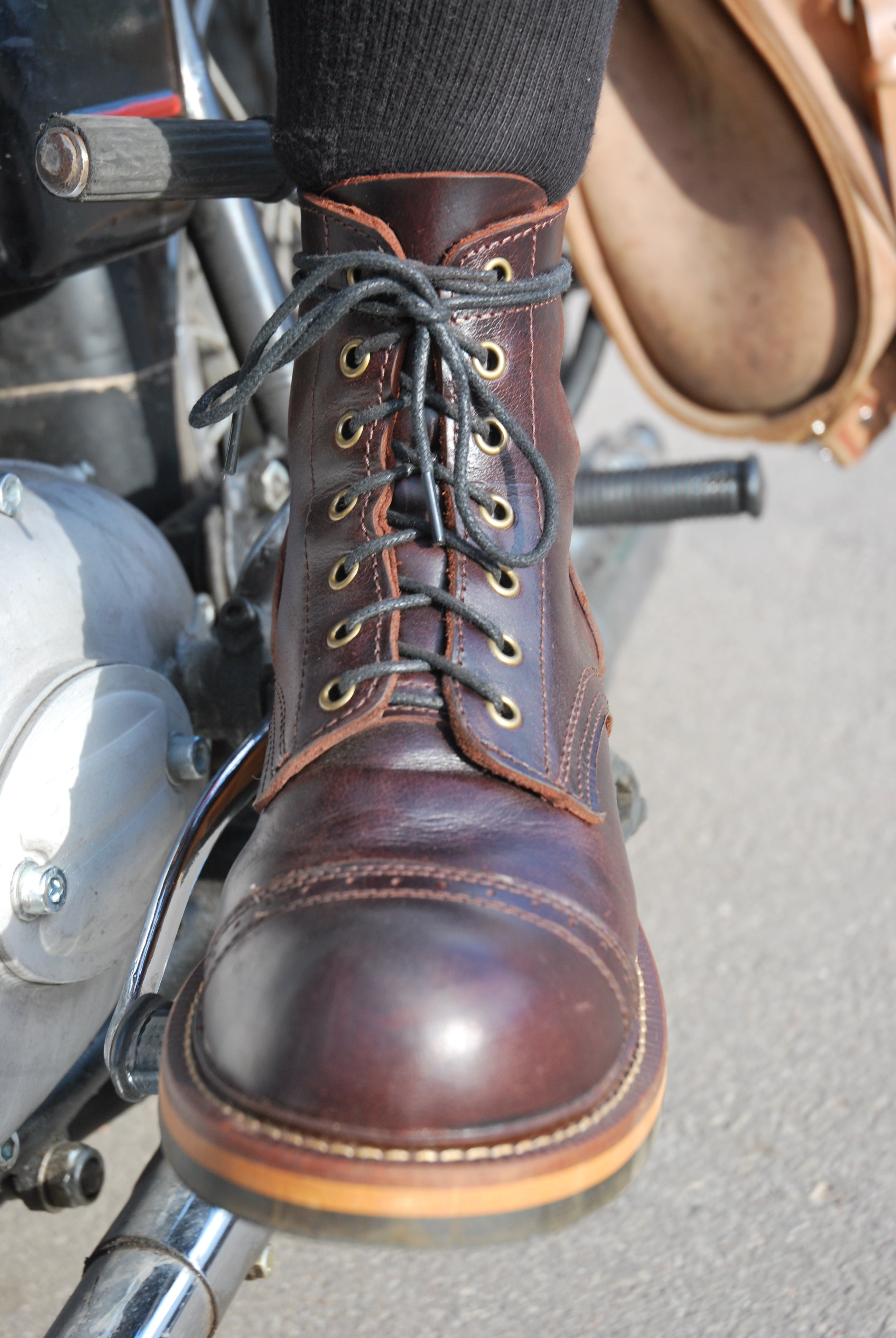 Leather Boots #3 (Dark Red)