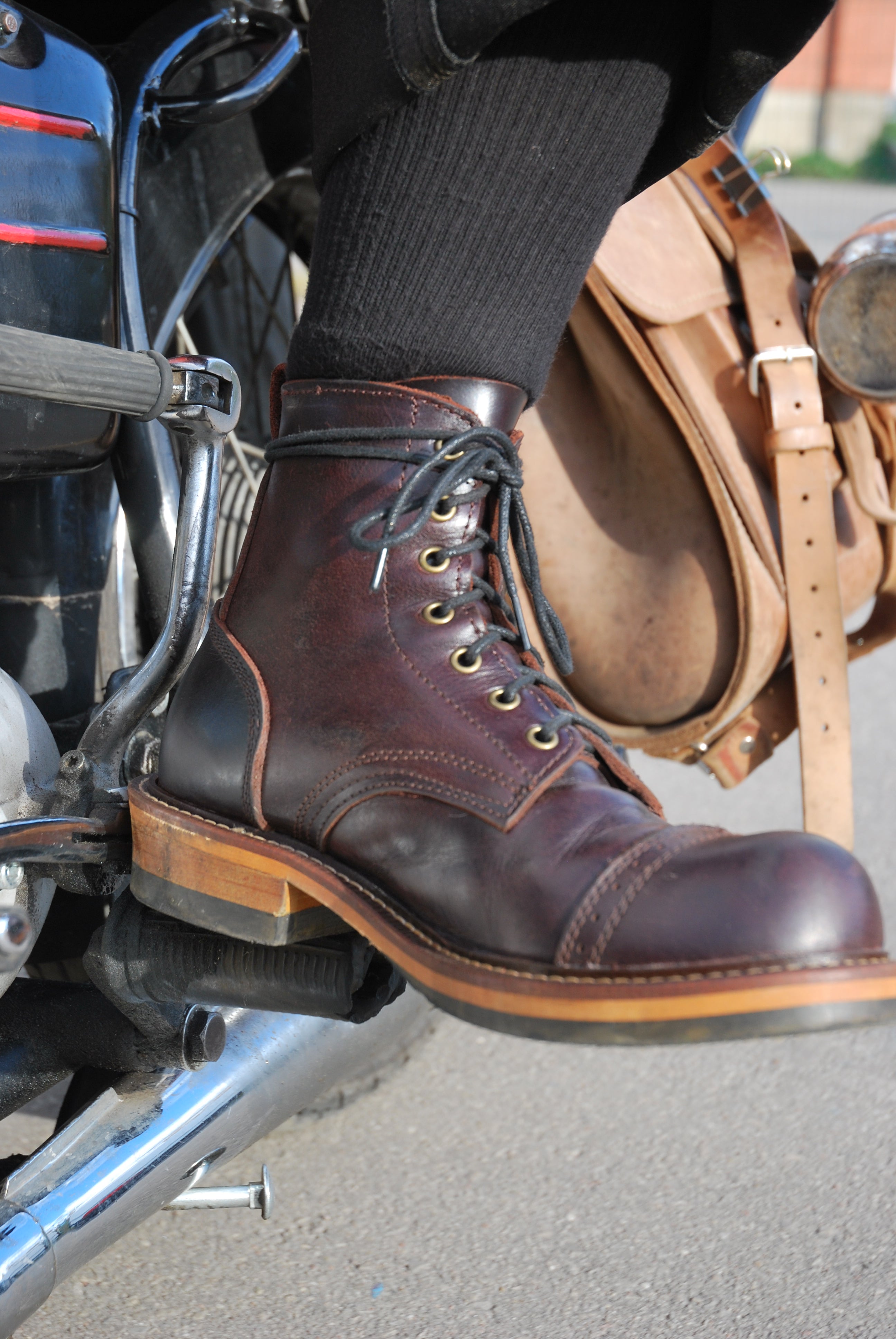 Leather Boots #3 (Dark Red)