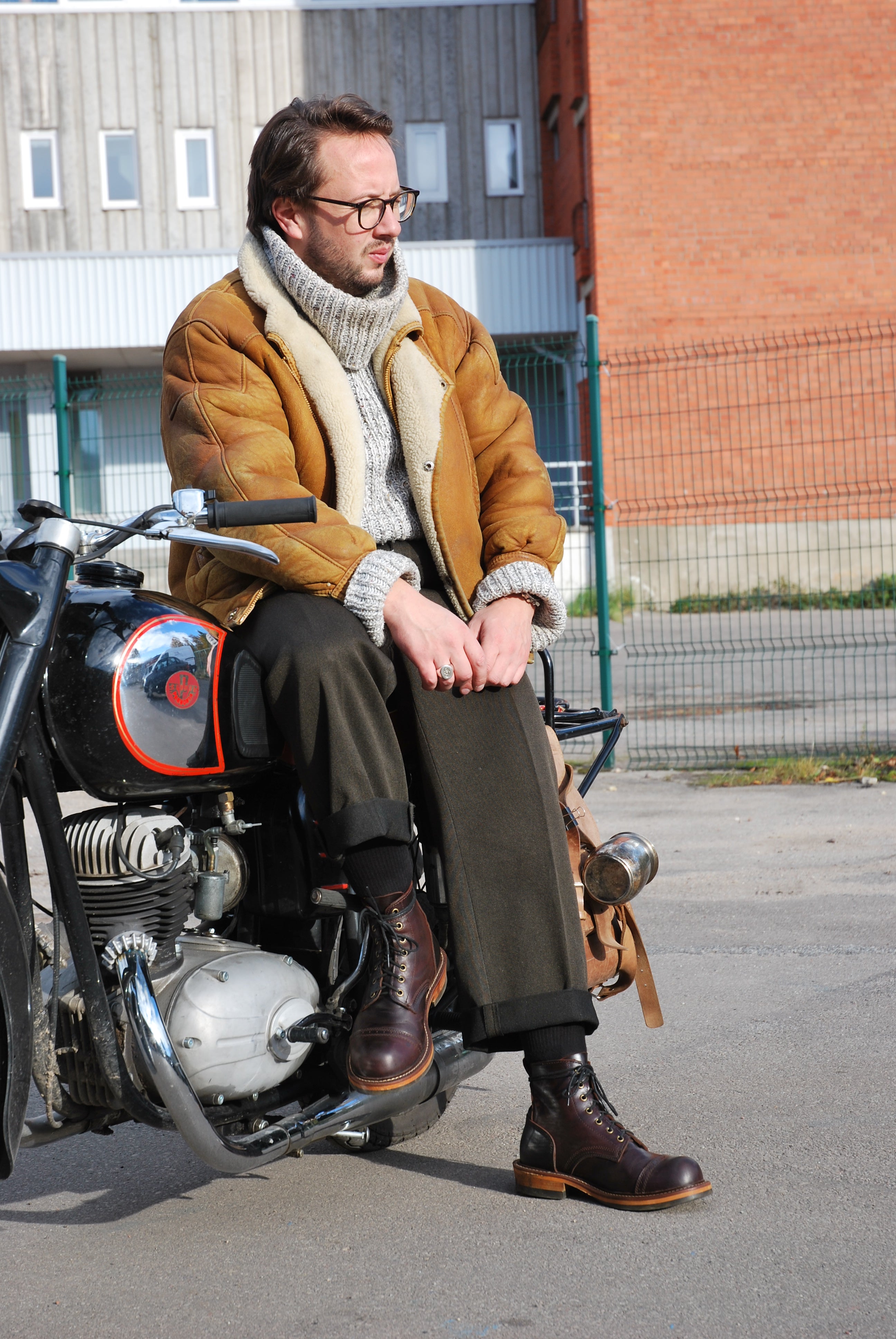 Leather Boots #3 (Dark Red)