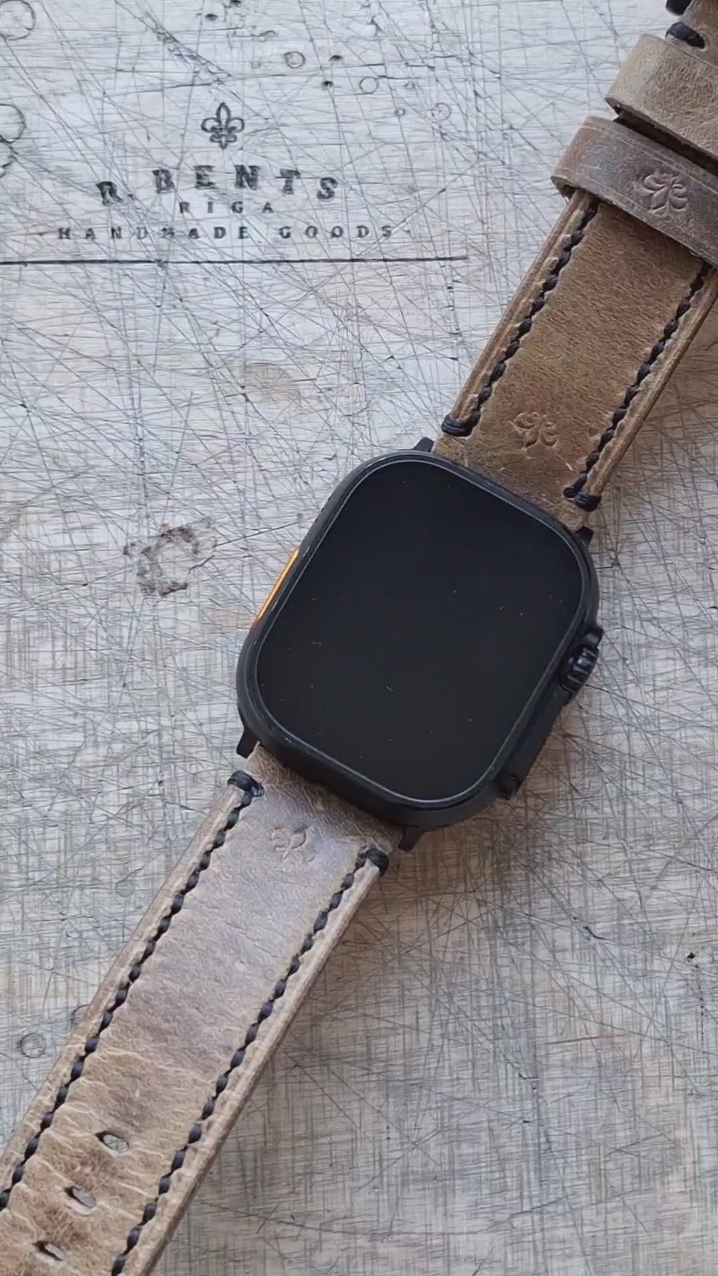 Apple watch band #2 Customizable thread colors & personalized initials