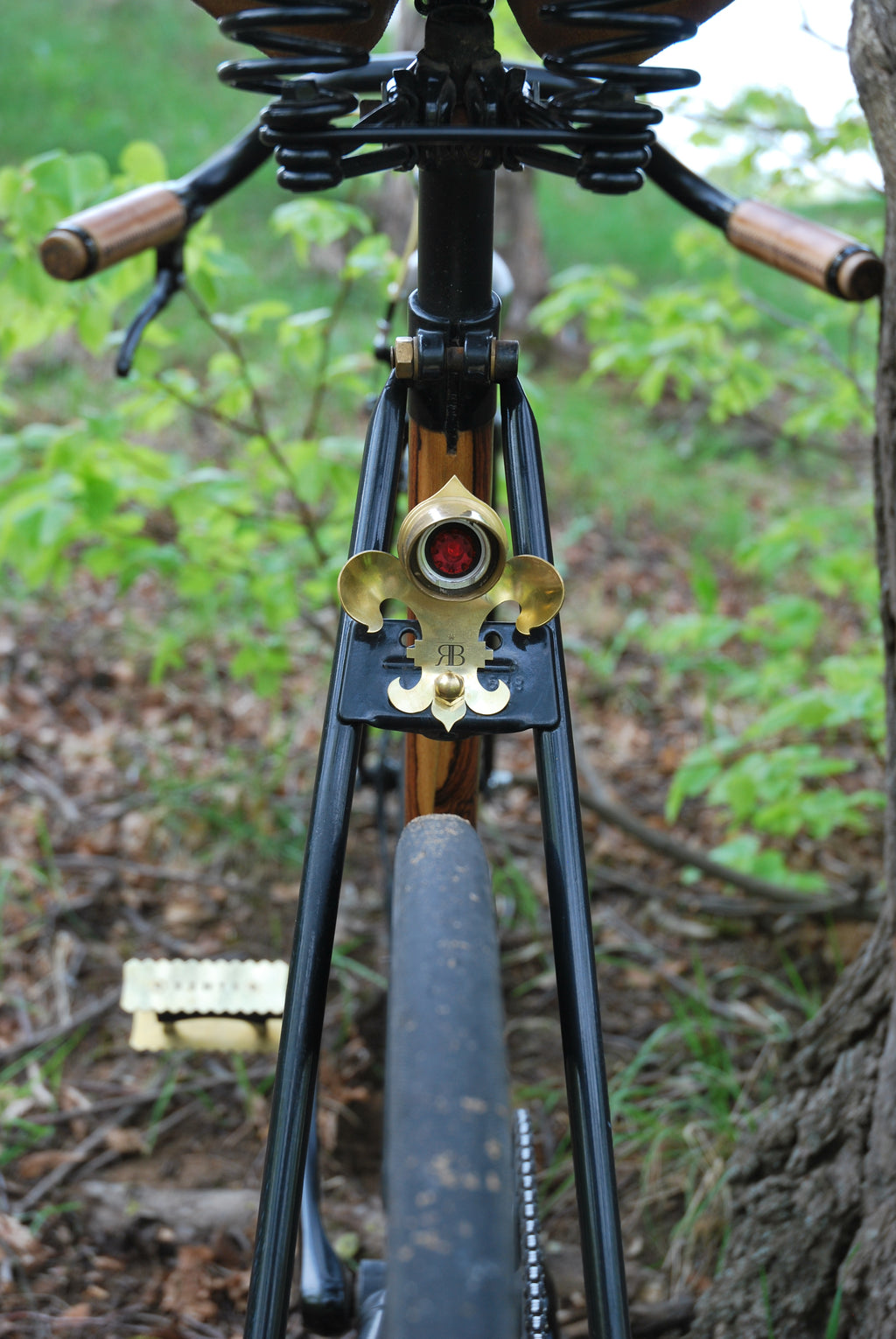 Solid Brass Bicycle Rear Light