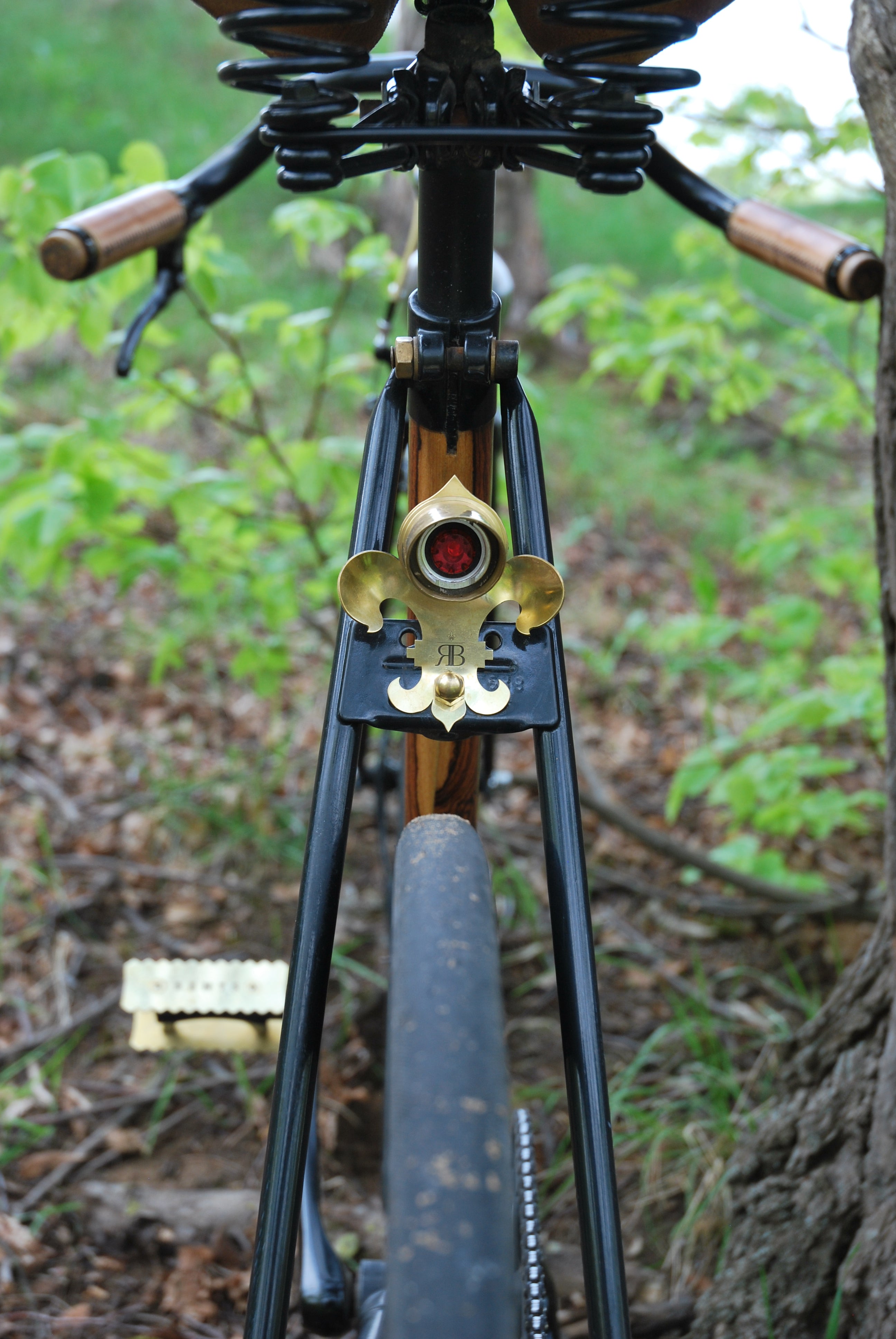 Solid Brass Bicycle Rear Light