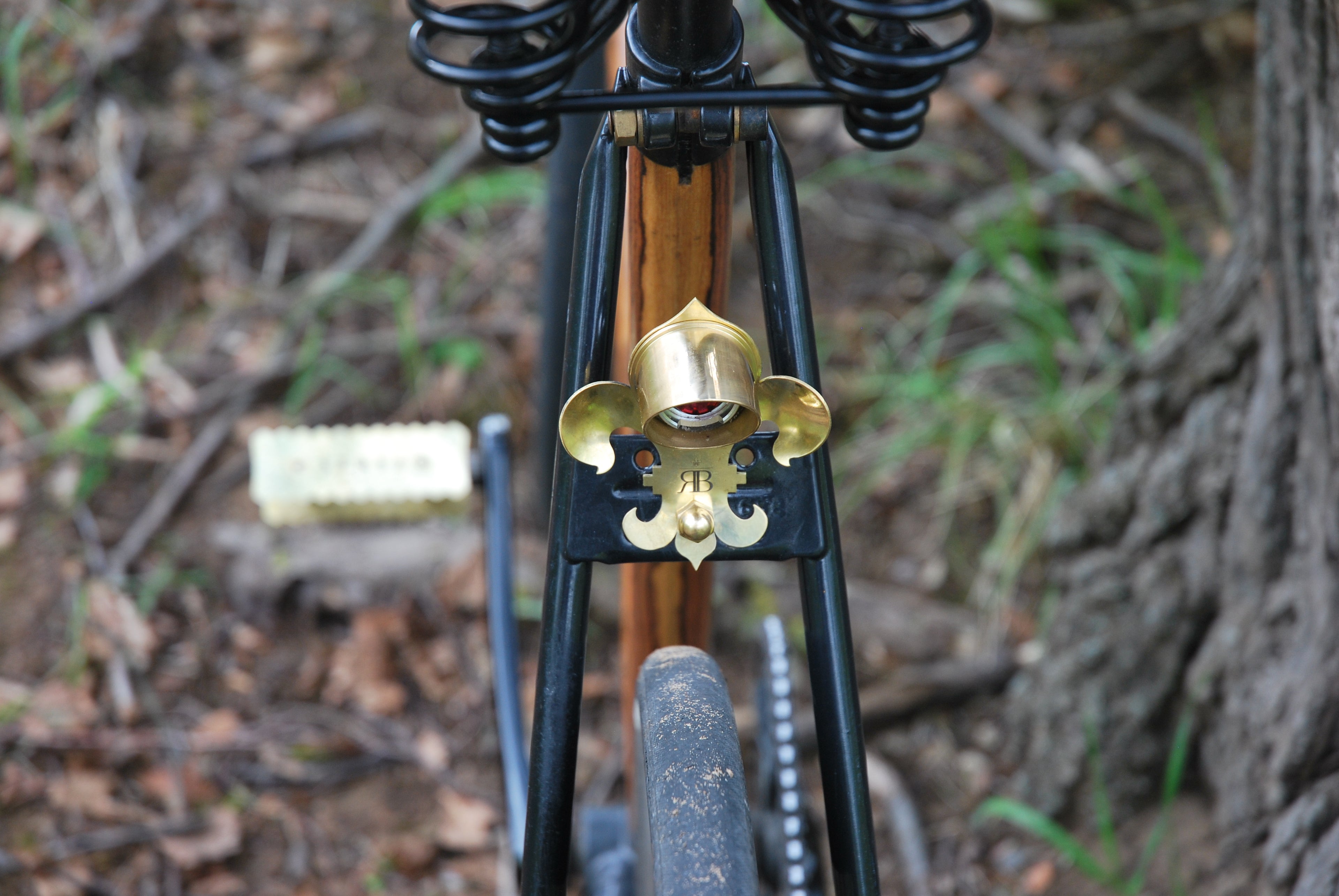 Solid Brass Bicycle Rear Light